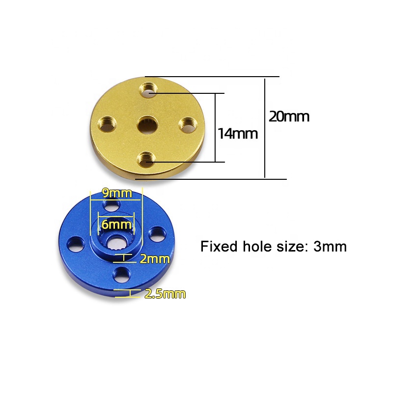 Robot Arm Metal - 30PCSAluminum Alloy Round Type 25T Metal