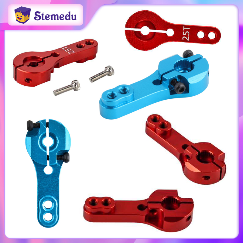Robot Arm Metal - 1PCS/2PCS/4PCS Red/Blue 25T Standard Aluminum Servo