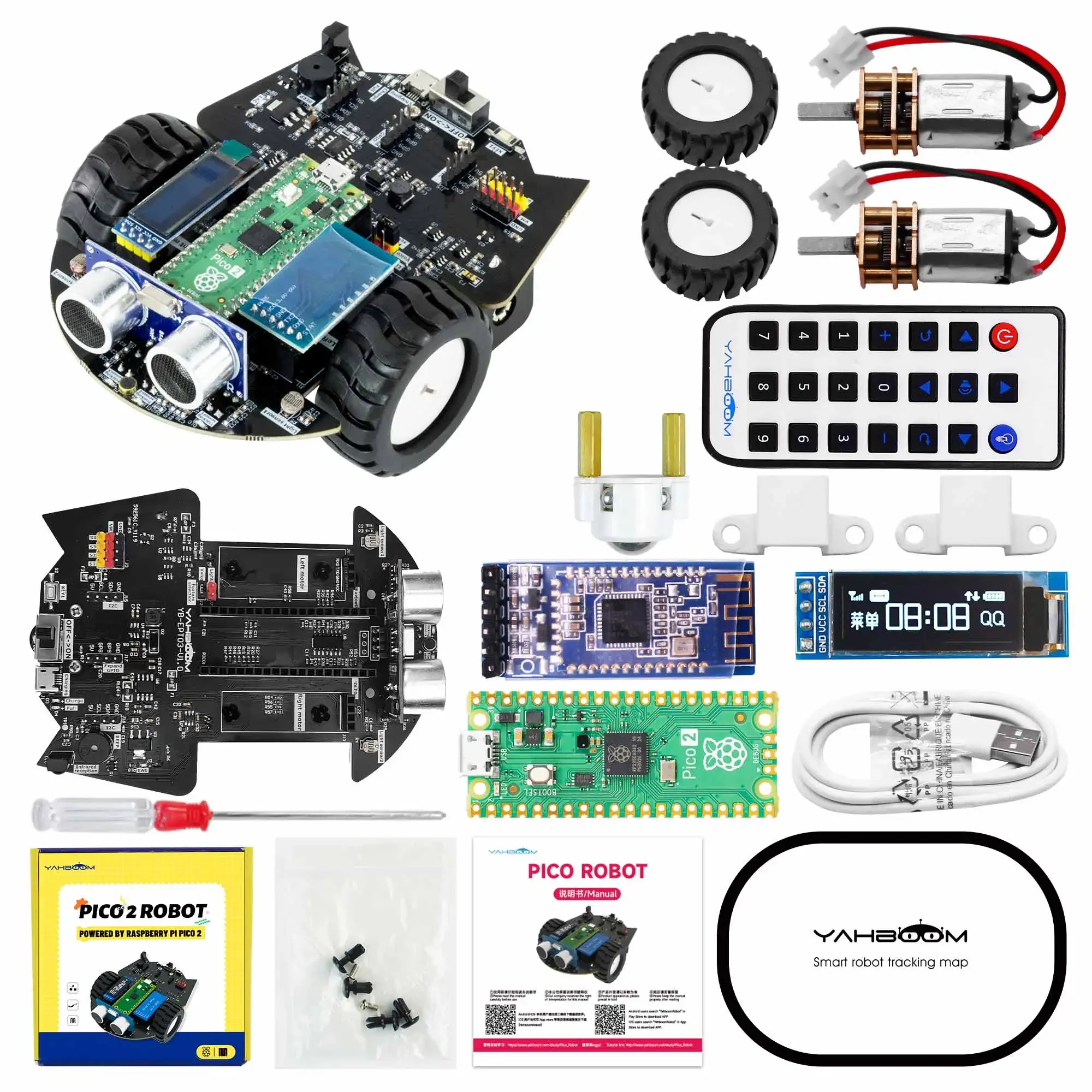 Yahboom Raspberry Pi Pico 2 Ro - đánh giá và giá Robot Car Kit