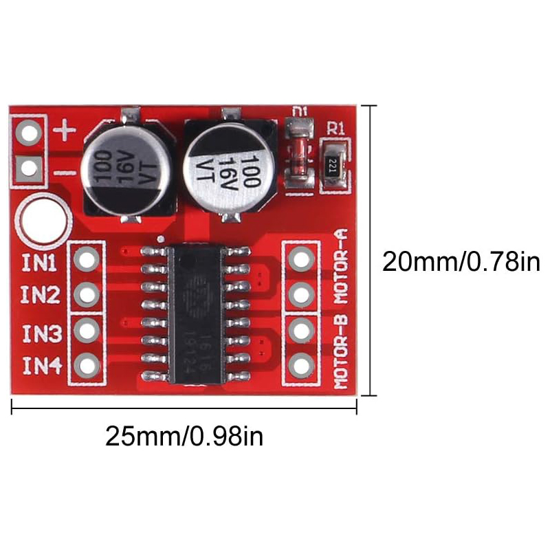 4/10pcs MX1508 DC Motor Driver - đánh giá và giá Motor Driver L298N
