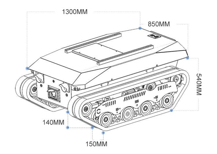 Crawler Dumper Truck Chassis w - đánh giá và giá Robot Track