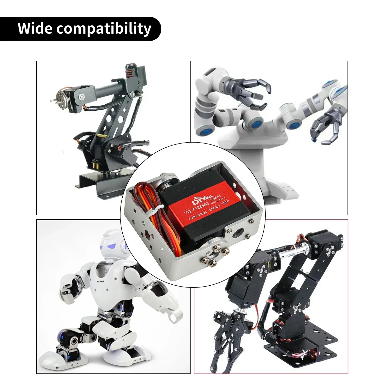 Digital Dual Shaft Servo 15kg  - đánh giá và giá Servo Bracket