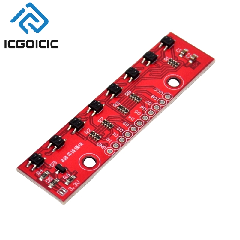 1-10PCS 8-Channels Infrared Li - đánh giá và giá Line Follower Robot