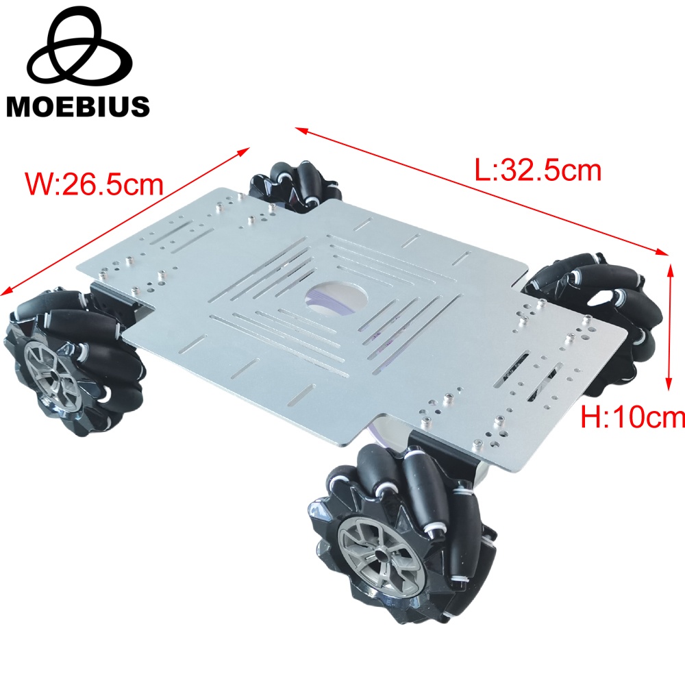 MOEBIUS 26KG Load 4WD Mecanum  - đánh giá và giá Ros Robot