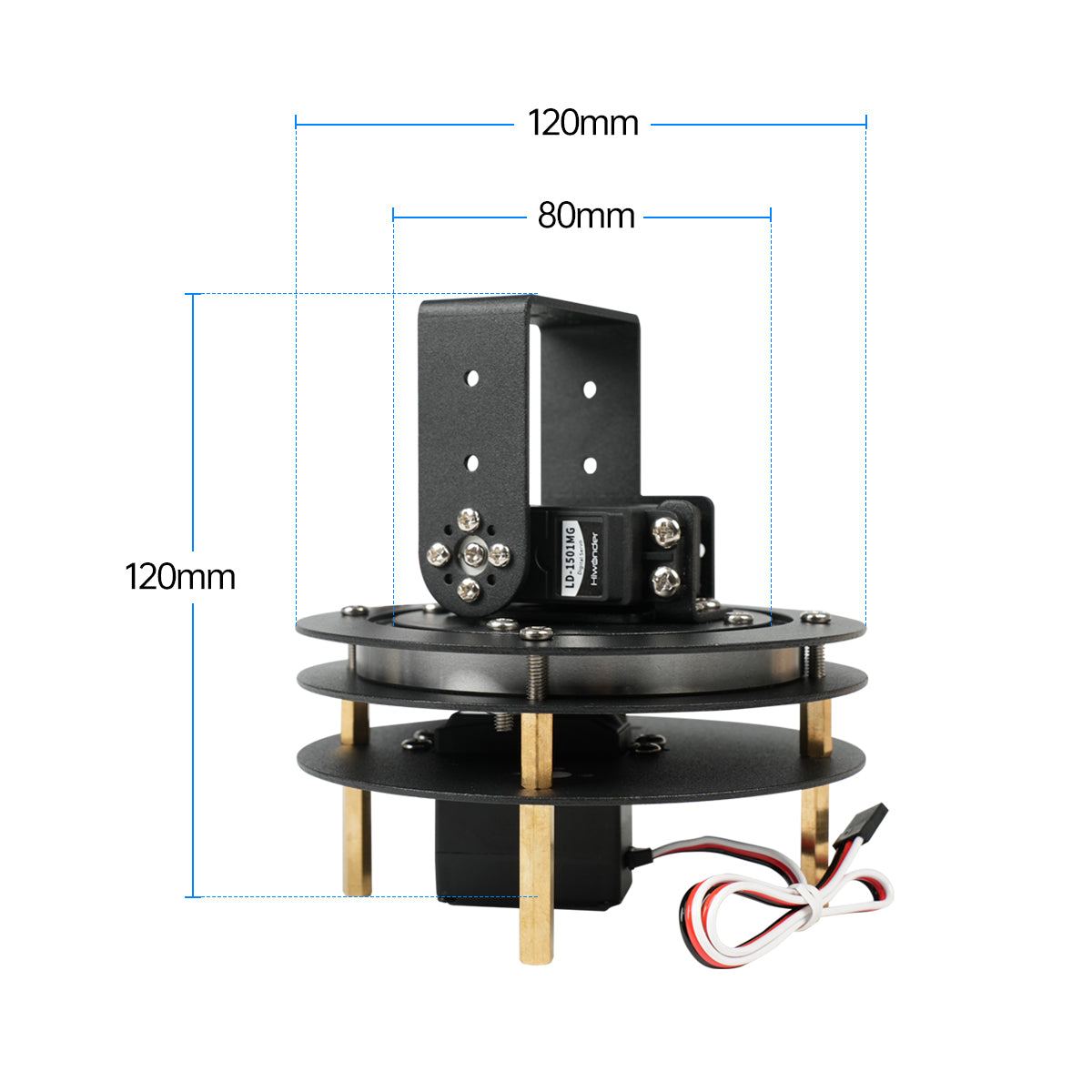 Hiwonder Unassembled 2 DOF Pan - đánh giá và giá Servo Bracket