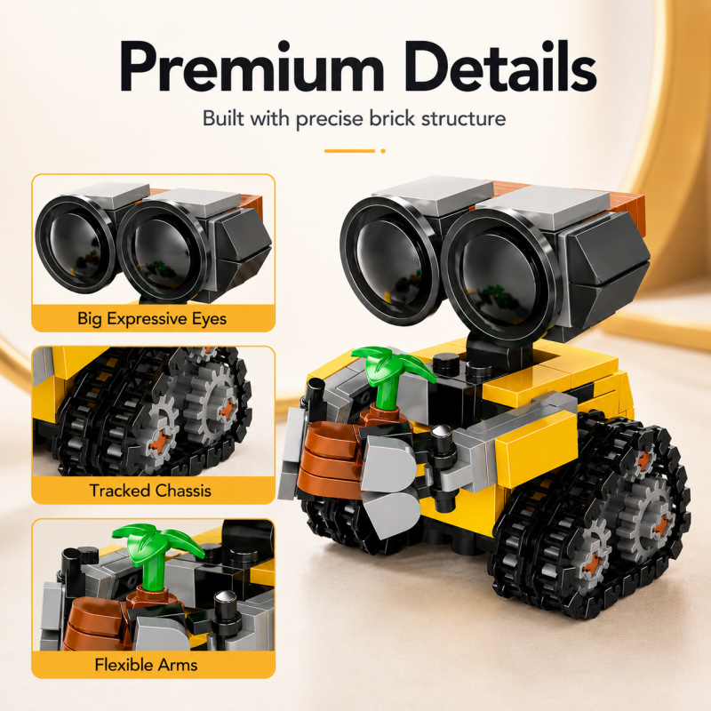Mini Robot Building Blocks Set - đánh giá và giá Robot Track