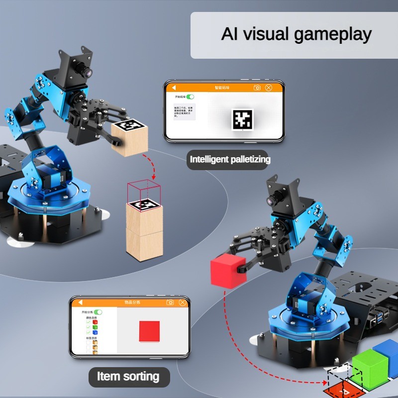 6 Dof Robot Arm with Servo Cla - đánh giá và giá Ros Robot