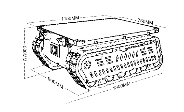 300 600kg Load RC Tank Crawler - đánh giá và giá Robot Track
