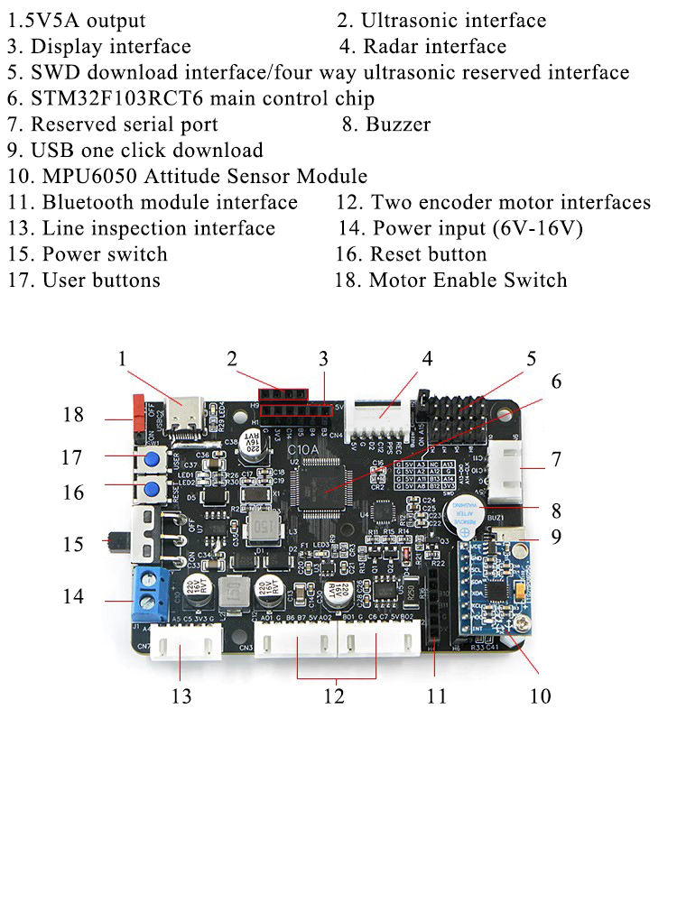 Stm32f407 Robot Control Board  - đánh giá và giá Ros Robot
