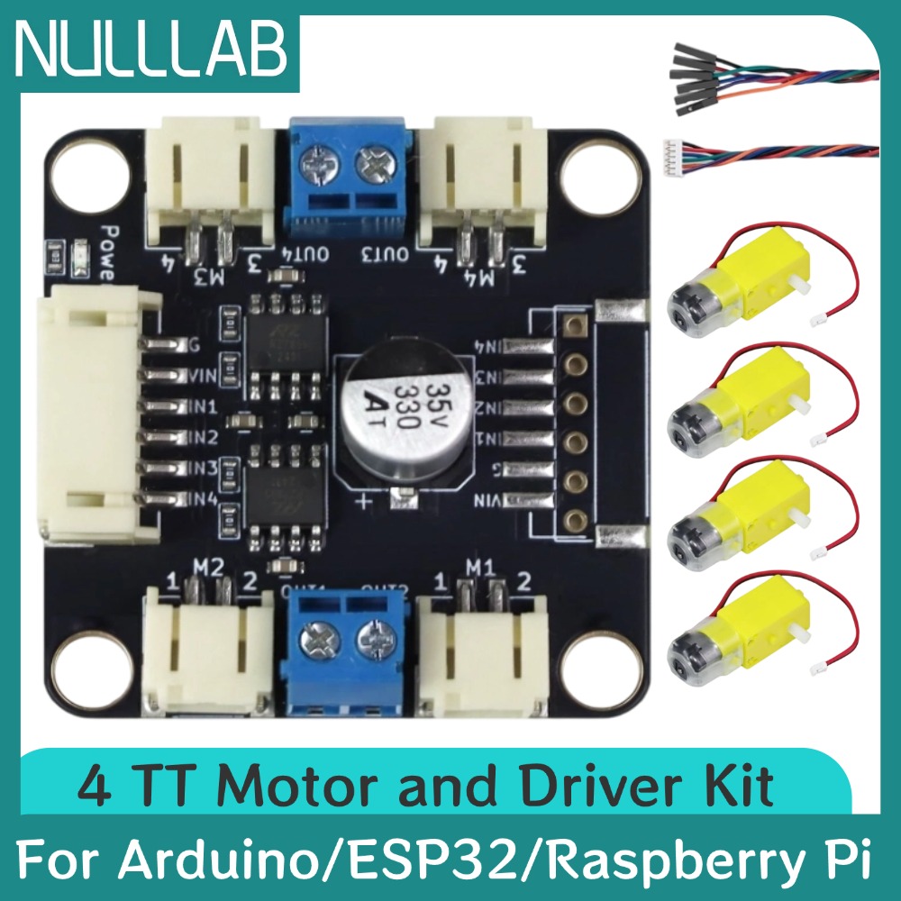 4 TT Motor and Driver Kit 4 DC - đánh giá và giá Motor Driver L298N