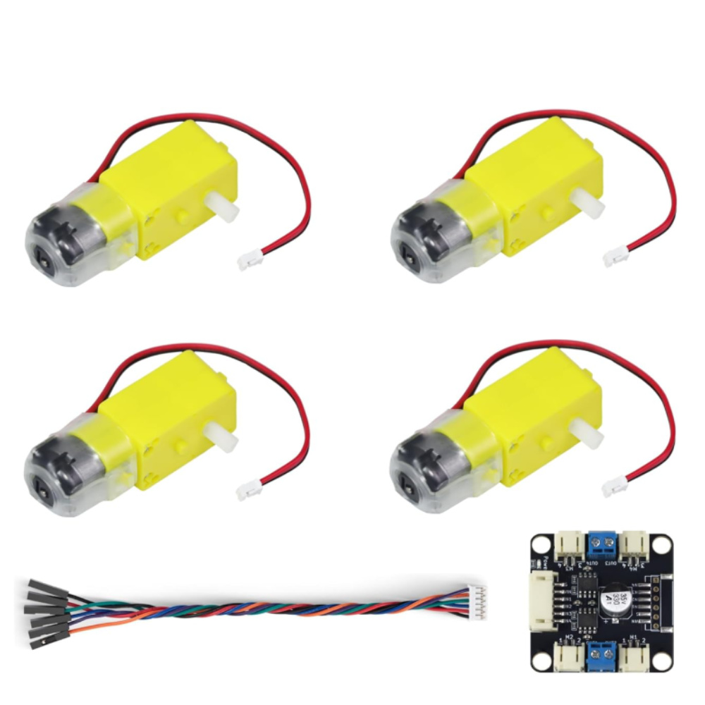 4 TT Motor and Driver Kit 4 DC - đánh giá và giá Motor Driver L298N