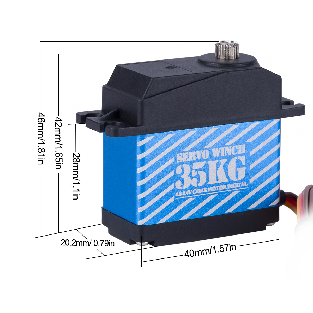 35KG Digital Servo 360° Large  - đánh giá và giá Line Follower Robot