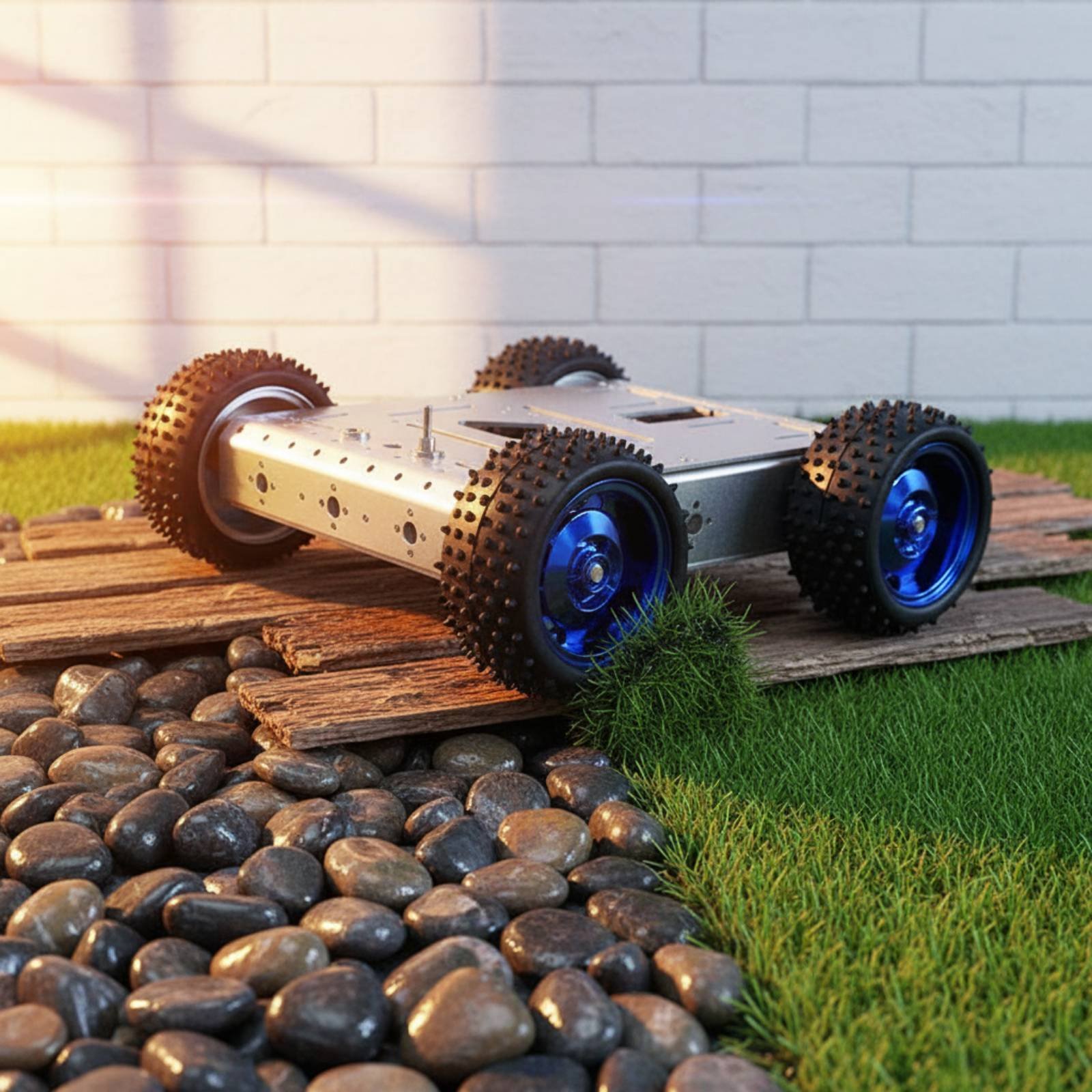 4WD Smart Car Chassis 1.5KG Lo - đánh giá và giá Robot Wheel