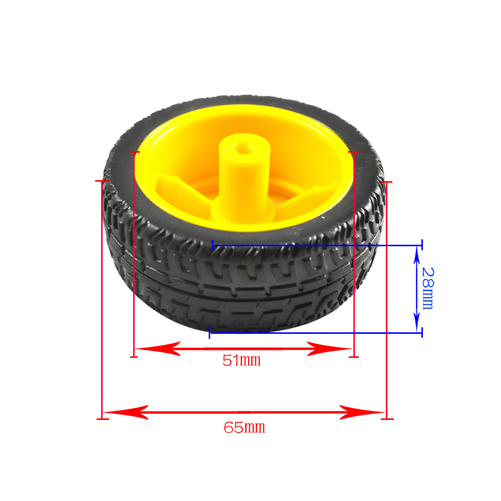 DC3-6V 1:48 Gearbox TT Motor D - đánh giá và giá Robot Wheel
