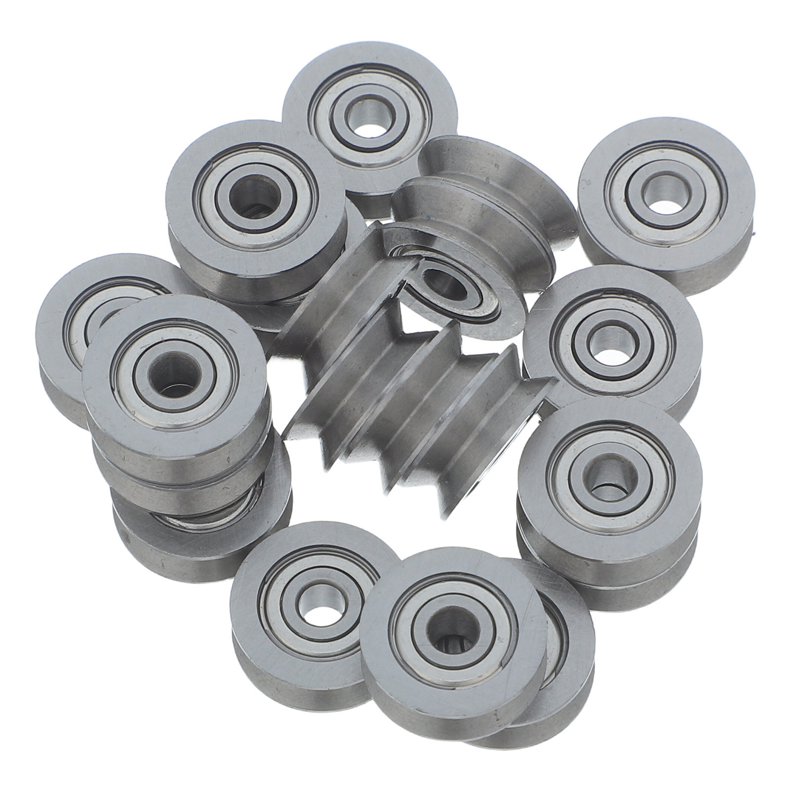 20Pcs V-Groove Bearing Pulley  - đánh giá và giá Robot Wheel