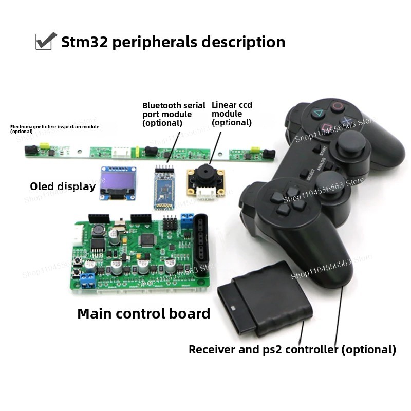 32-bit MCU Main Control Board  - đánh giá và giá Line Follower Robot