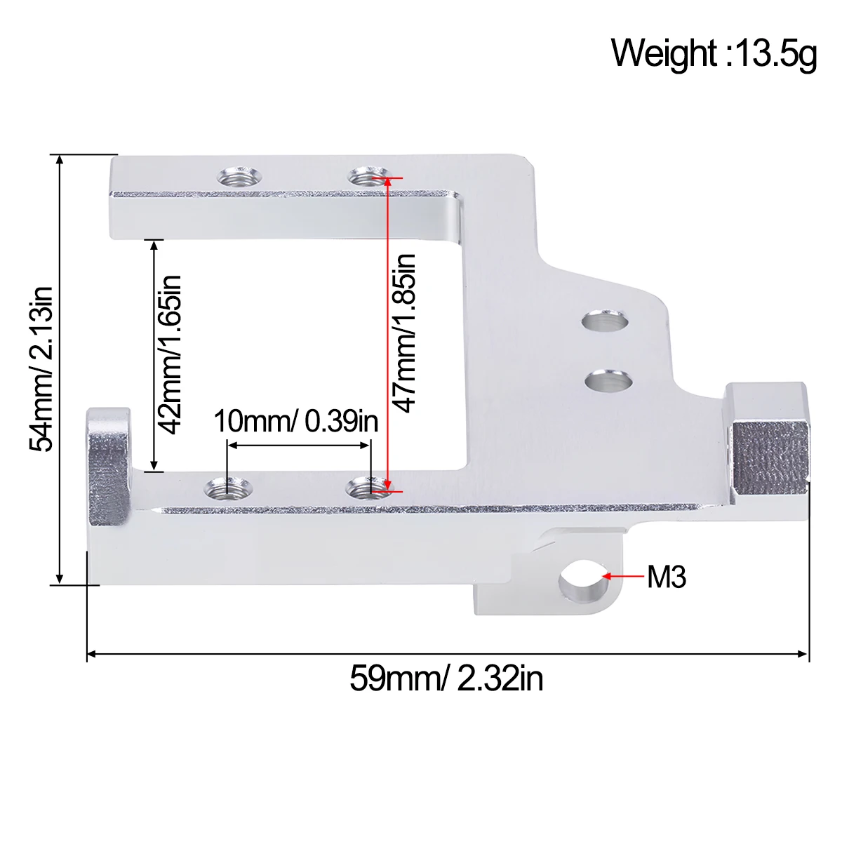 1PC Aluminum Servo Mount Brack - đánh giá và giá Servo Bracket