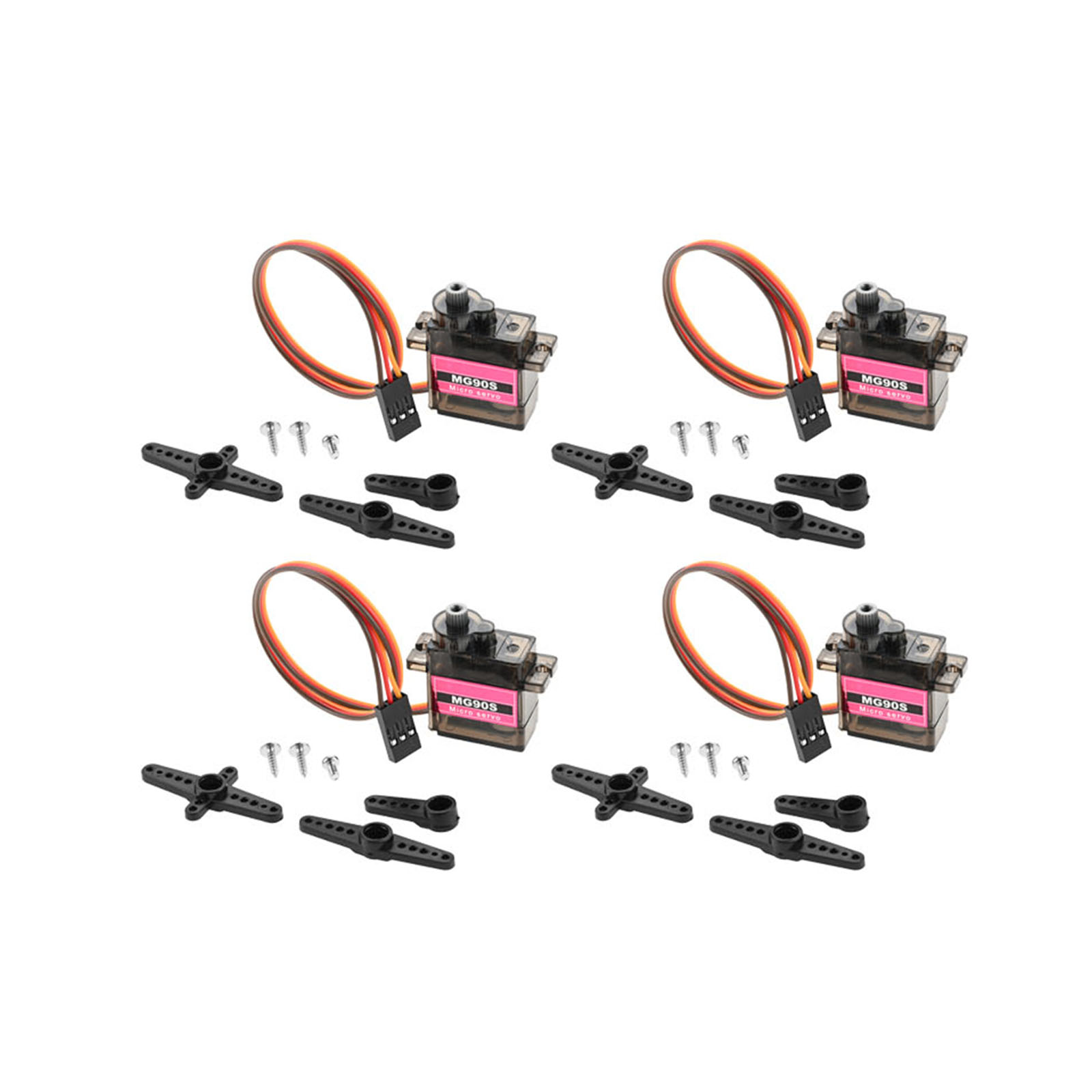 4pcs Micro Servo Metal Gear 90 - đánh giá và giá Robot Arm Metal