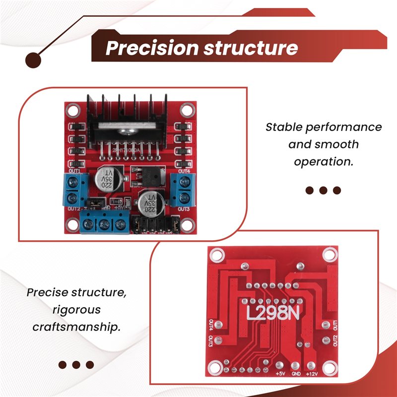 AED7-L298N Module Dual H-Bridg - đánh giá và giá Motor Driver L298N