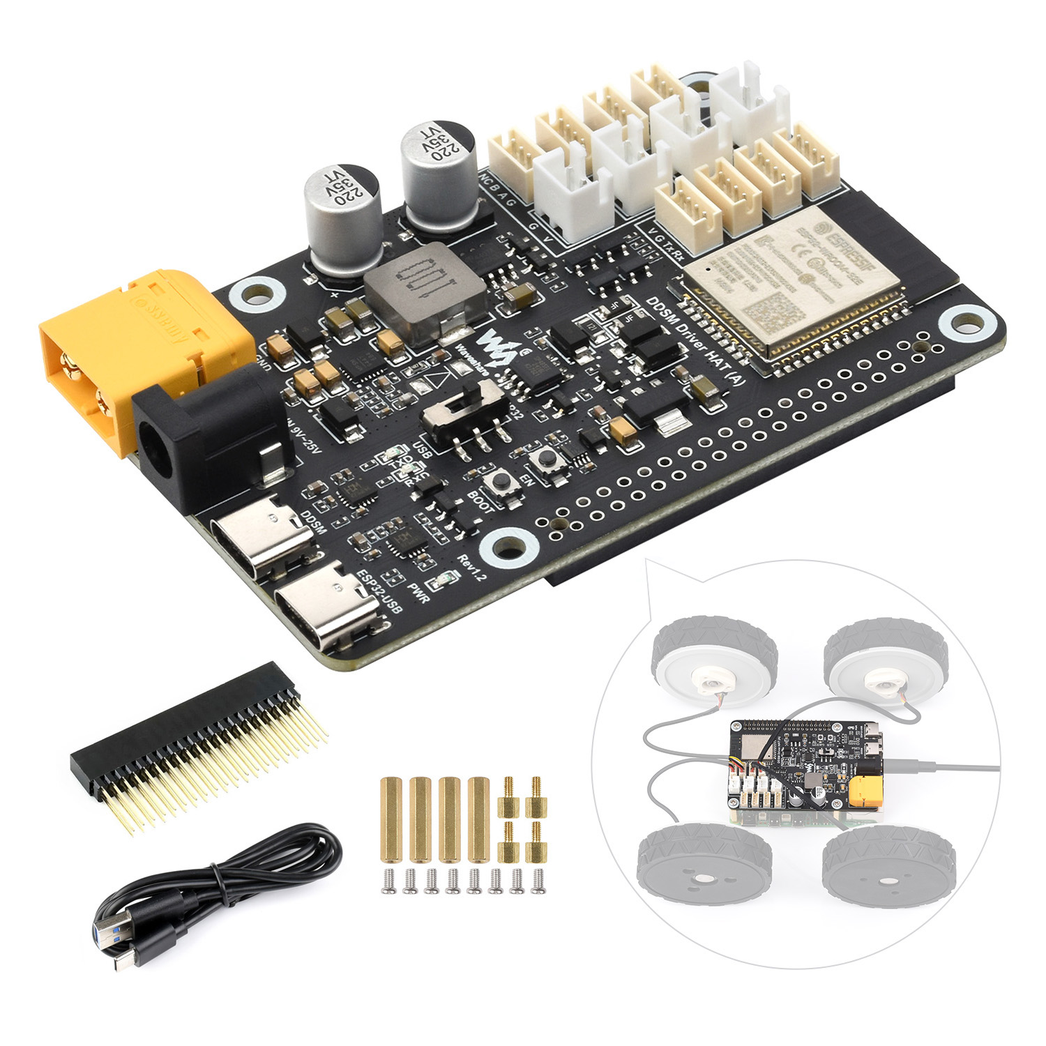 Waveshare Direct Drive Servo M - đánh giá và giá Motor Driver Module