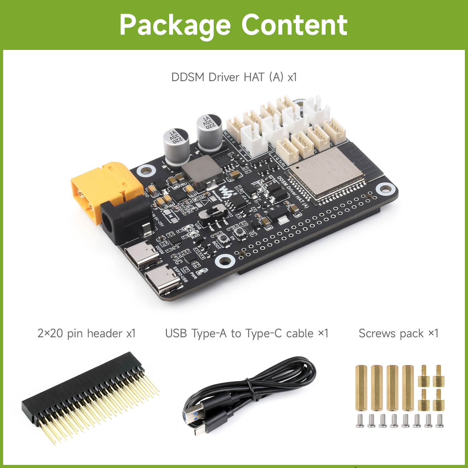 Waveshare Direct Drive Servo M - đánh giá và giá Motor Driver Module